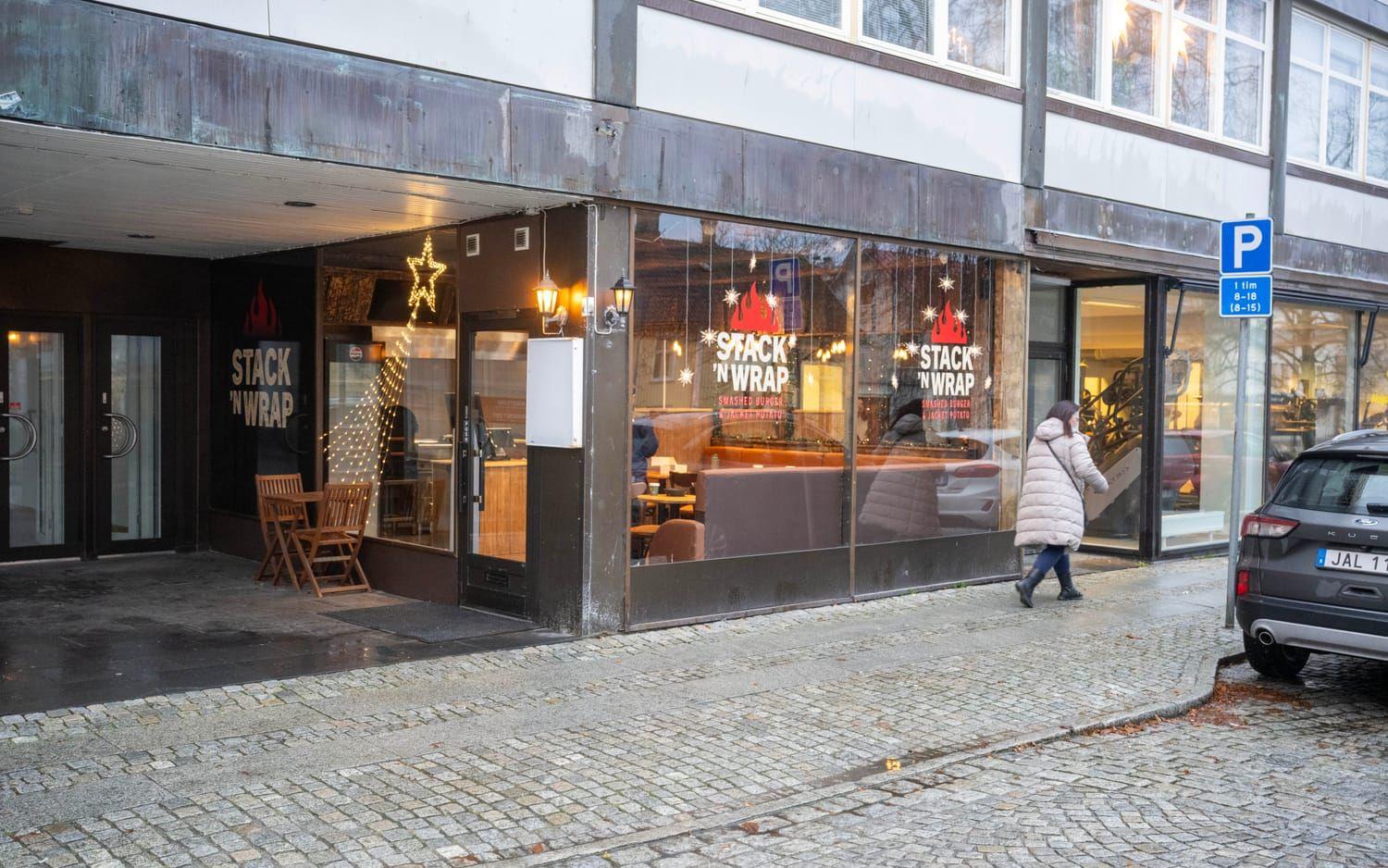 Utanför Stack N Wrap på Färgaregatan i Alingsås